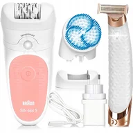 Depilatory i golarki damskie - Depilator Braun Silk-epil 5 Wet&Dry Golarka Masaż Trymer- ExtremePack - miniaturka - grafika 1