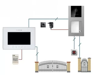 Zestaw wideodomofon WiFi M10W-X + Stacja bramowa S11-1 - Vidos - Wideodomofony - miniaturka - grafika 6