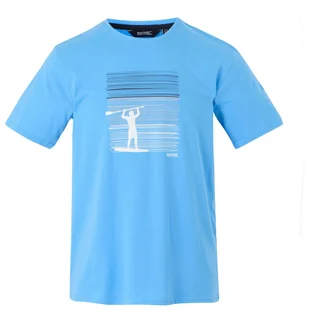 Koszulka męska Regatta Cline IX Rozmiar: XXXL / Kolor: przezroczysty niebieski - Koszulki sportowe męskie - miniaturka - grafika 1