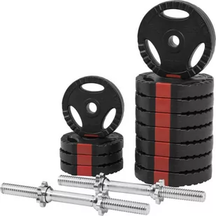 Gorilla Sports Zestaw hantli regulowanych winyl 30 kg (100255-00007-0032) - Hantle i ciężarki - miniaturka - grafika 1