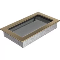 Akcesoria kominkowe - Kratki.pl KRATKA KOMINKOWA PROSTOKĄTNA ZŁOTO GALWANICZNE 170X300 MM 30ZG - miniaturka - grafika 1
