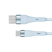 Kable USB - Kabel USB - USB typu C 1 m silikonowy niebieski Kruger&Matz Basic - miniaturka - grafika 1