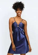 Piżamy damskie - Halka Kamaria (kolor granat, rozmiar XL) - miniaturka - grafika 1