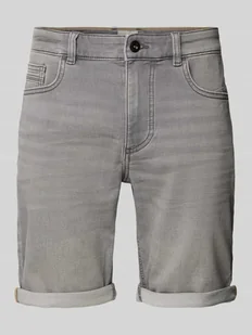 Szorty jeansowe o kroju slim fit z 5 kieszeniami - Spodenki męskie - miniaturka - grafika 1