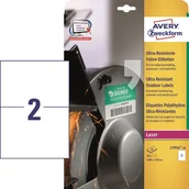 Etykiety do drukarek - Avery Zweckform Etykiety ZF polietylenowe ultra resistant 210x148mm 10 ARK. L7916-10 - miniaturka - grafika 1
