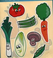 Przybory szkolne - Crayola Naklejki Jumbo Owoce i warzywa - miniaturka - grafika 1