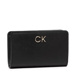 Portfele - Calvin Klein Duży Portfel Damski Re-Lock Billfold French Wallet K60K608992 Ck Black BAX - grafika 1