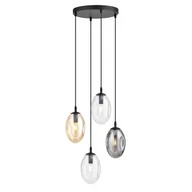 Lampy sufitowe - Astral lampa wisząca 4-punktowa czarna/multikolor 1268/4PREM - miniaturka - grafika 1