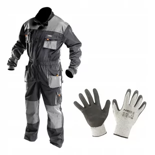 Komplet męskiej odzieży roboczej BHP kombinezon + rękawice rozmiar M, NEO - Odzież robocza - miniaturka - grafika 1