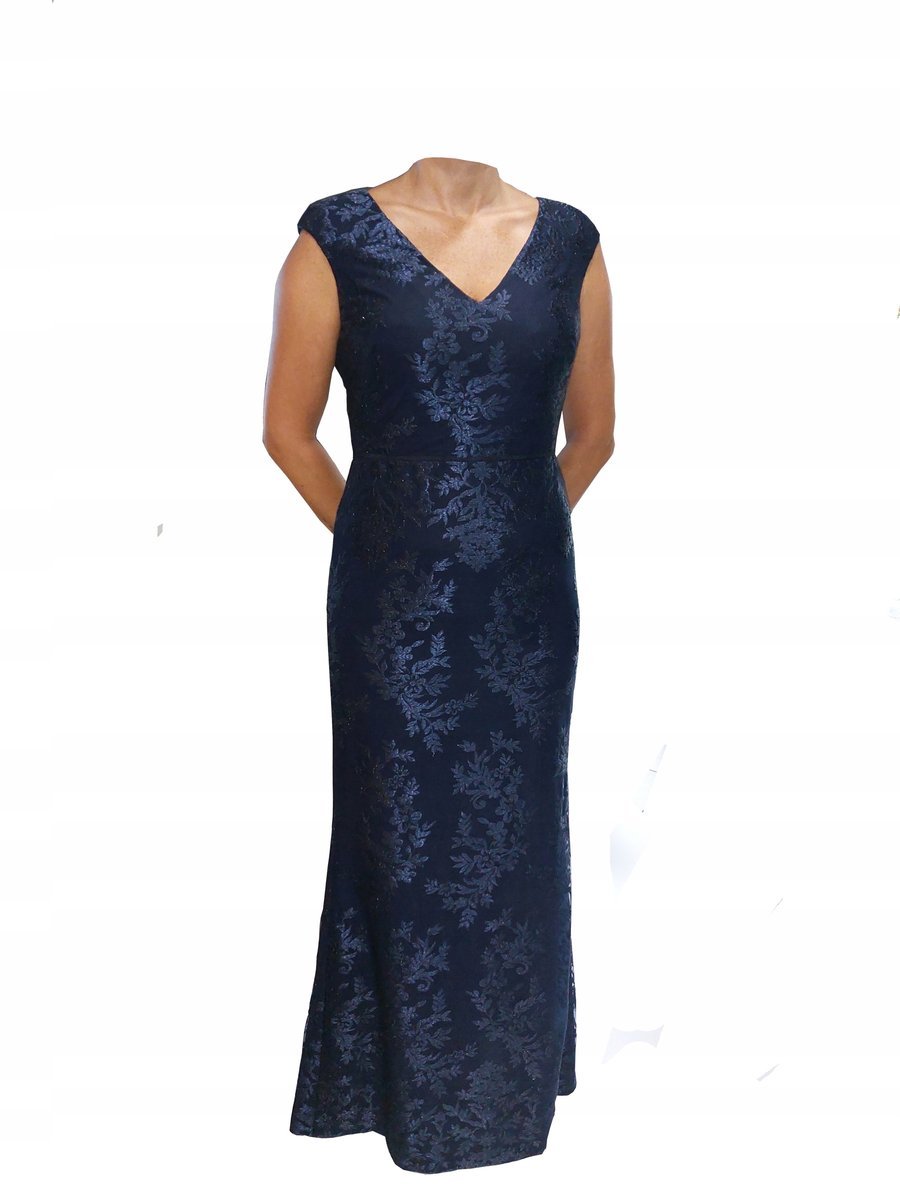 SUKIENKA RALPH LAUREN WIECZOROWA KOKTAJLOWA R. 38 GRNATOWA KORONKA KWIATY