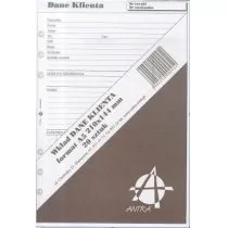 Antra Wkład do organizera A5 Dane klienta ANTRA - Artykuły biurowe - miniaturka - grafika 1