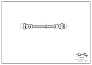 Przewód hamulcowy elastyczny Corteco 19031735 - Przewody hamulcowe - miniaturka - grafika 1