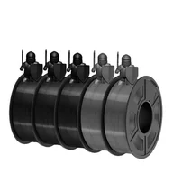 Filamenty i akcesoria do drukarek 3D - filament PETG do drukarek 3D, 1,1 kg na rolkę, średnica 1,75 mm, 3 czarne 2 szare - miniaturka - grafika 1