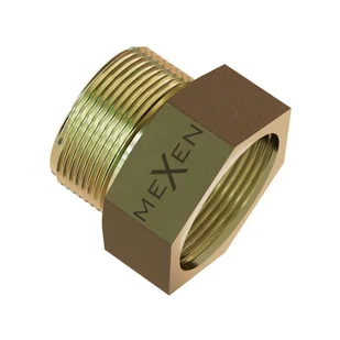 Mexen BRASS redukcja nakrętno-wkrętna mosiężna 1 GW x 1/2 GZ - W97419-1012 - Łączniki, trójniki, kształtki - miniaturka - grafika 1