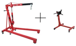 Żuraw warsztatowy (udźwig: 2000 kg, zakres podnoszenia: 25-2300mm) + stojak montażowy 65680712 - Wyposażenie gospodarstwa rolnego - miniaturka - grafika 1
