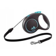 Smycze dla psów - Flexi smycz automatyczna Black Design M 5m 20kg - miniaturka - grafika 1