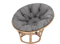 Poduszki ogrodowe - Poduszka na fotel ogrodowy Papasan/Jordrup, Soa, Grafit Ekolen, 114 cm - miniaturka - grafika 1