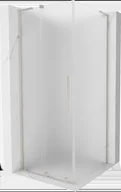 Kabiny prysznicowe - Mexen Velar L kabina prysznicowa rozsuwana 90x90 cm, szron, nikiel szczotkowany - 871-090-090-33-97 - miniaturka - grafika 1
