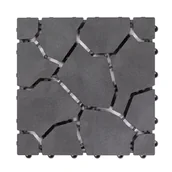 Podesty i deski tarasowe - Płytka Ogrodowa Tarasowa Uni-Floor Kamień Szary 28 x 28 x 1,5 cm - miniaturka - grafika 1