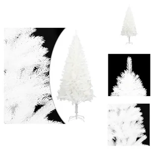 vidaXL Sztuczna choinka Naturalne igły Biały 240 cm - Choinki świąteczne - Choinki - miniaturka - grafika 1