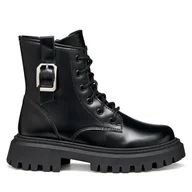 Buty dla dziewczynek - Botki Geox J Maquinnens J56M6C 000CN C9999 S Czarny - miniaturka - grafika 1