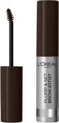 Akcesoria i kosmetyki do stylizacji brwi - L'OREAL LOREAL PLUMP & SET BROW ARTIST - Koloryzujący żel do brwi 4,9ml 108 DARK BRUNETTE - miniaturka - grafika 1