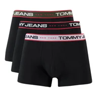 Majtki męskie - TOMMY HILFIGER BOKSERKI MĘSKIE 3P TRUNK DIFF WB CZARNE r.M - miniaturka - grafika 1