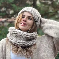 Apaszki i szaliki damskie - Komin 100% merino - miniaturka - grafika 1