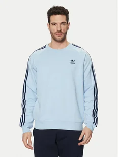 adidas Bluza adicolor Classics 3-Stripes JN7026 Błękitny Regular Fit - Bluzy męskie - miniaturka - grafika 1