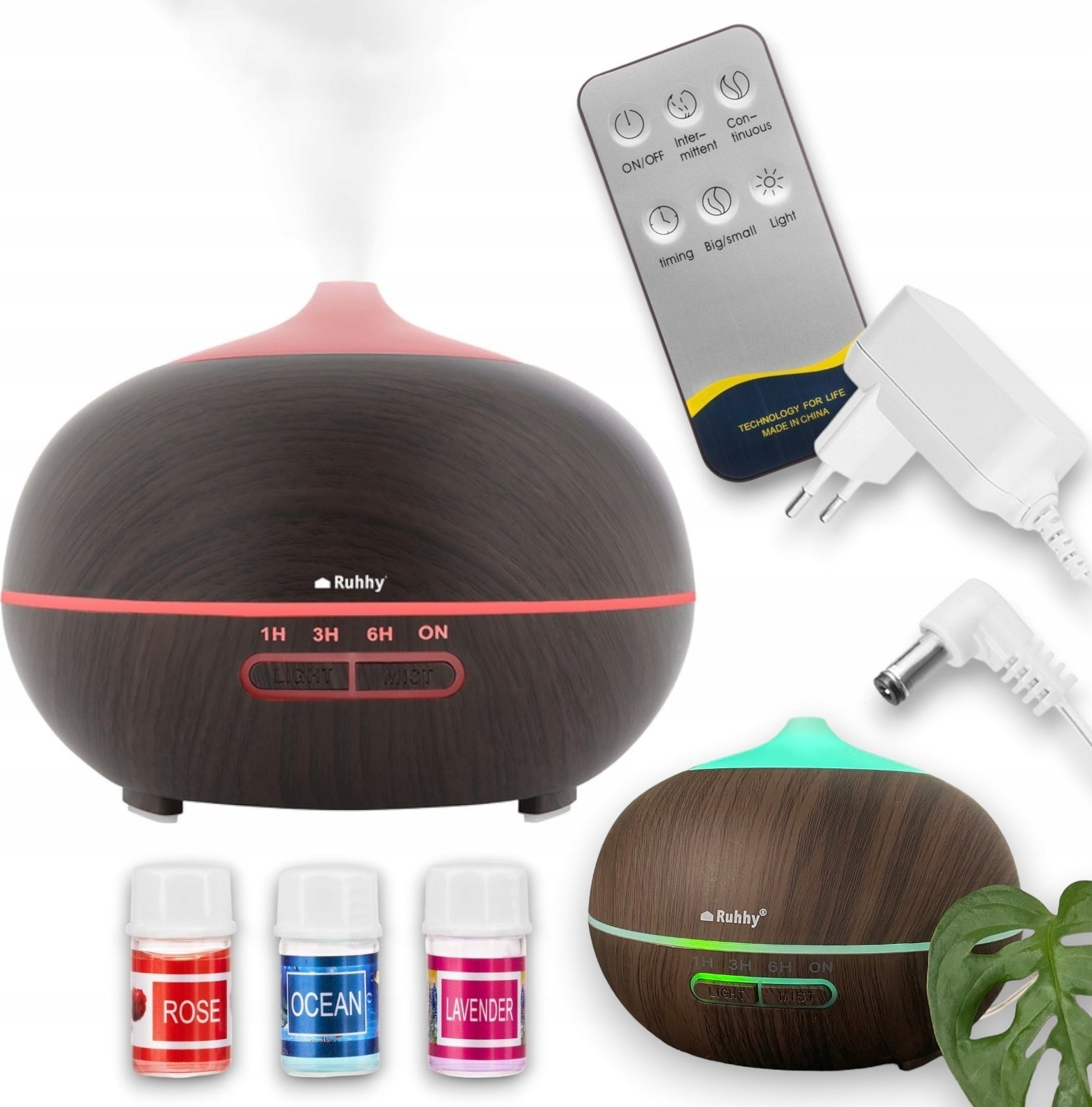 Dyfuzor/Nawilżacz powietrza lampka LED + pilot