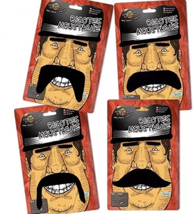 Sztuczne Wąsy Samoprzylepne Czarne Przebranie Dodatek Do Stroju Halloween - Dodatki do strojów karnawałowych - miniaturka - grafika 1