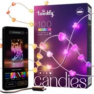 Taśmy LED - Twinkly lampki smart candies hearts 100 led Rgb Usb T - miniaturka - grafika 1