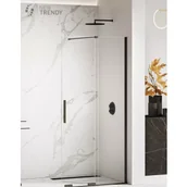 Kabiny prysznicowe - New Trendy EXK-4195 KABINA SMART BLACK WALK-IN 140x200 CZYSTE 8mm ACTIVE SHIELD - miniaturka - grafika 1