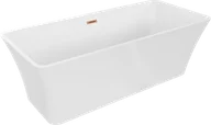Wanny - Mexen Tonia wanna wolnostojąca 170 x 75 cm, biała, przelew miedź szczotkowana - 52171707500-65 - miniaturka - grafika 1