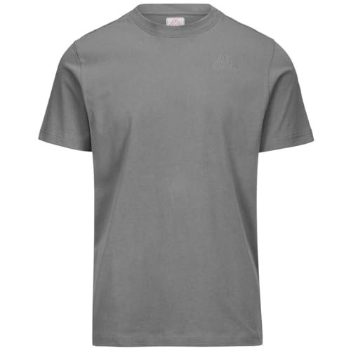 Kappa Cafers Slim Tee Wygodna i stylowa koszulka techniczna kolor szary Md Steel i Grey Dk, rozmiar 12Y