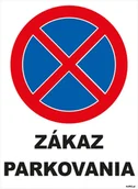 Akcesoria BHP - Zakaz Parkowania 30x40cm - naklejka - miniaturka - grafika 1