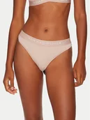 Majtki damskie - Tommy Hilfiger Stringi UW0UW05510 Beżowy - miniaturka - grafika 1