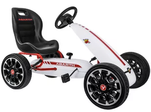 GOKART ABARTH na pedały Duże miekkie koła PA0167 - Zabawki i gry sportowe - miniaturka - grafika 1