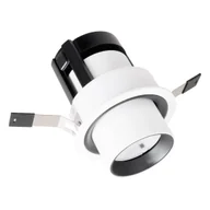 Lampy ogrodowe - Wpuszczana lampa tubka HALO H0130 Maxlight LED 9W 3000K do sypialni biały czarny - miniaturka - grafika 1