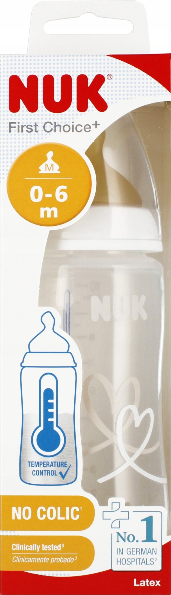 NUK Butelka dla niemowląt 300ml 0-6msc BIA FC 10741927