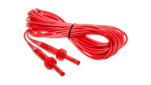 Conotech 10 m czerwony 5 kV (wtyki bananowe) WAPRZ010REBB5K - Przewody elektryczne - miniaturka - grafika 2
