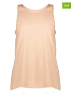 Koszulki i topy damskie - Sloggi Topy (2 szt.) w kolorze beżowym - miniaturka - grafika 1