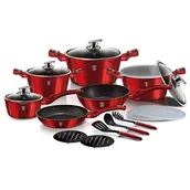 Zestawy garnków i patelni - Berlinger Haus Lumarko Zestaw Garnków Bh-7035 Burgundy BH-7035 Kinghoff - miniaturka - grafika 1