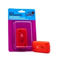 Etui na klucze - CARSAFETY ETUI SILIKONOWE NA KLUCZYK DO CITROEN PEUGEOT 207 308 407 - miniaturka - grafika 1