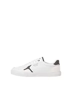 Kapcie damskie - JACK & JONES Męskie kapcie JFWEUSTON Canvas Combo, zimowa biel/szczegóły: White/Darkest Spruce, 42 EU, Winter White Detail White Darkest Spruce, 42 EU - miniaturka - grafika 1