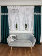 Firany - Firana gotowa z gipiurą, firanka woalowa do salonu - miniaturka - grafika 1