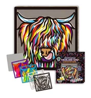 Zabawki kreatywne - Zestaw do tworzenia obrazów z drewna - Krowa - zabawka - miniaturka - grafika 1