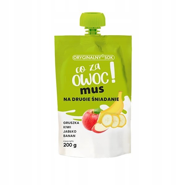Mus na śniadanie gruszka/kiwi/jabłko/banan 200 g