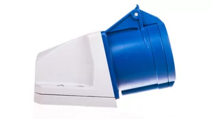 PCE Polska sp. z o.o. Gniazdo stałe 32A 3P 230V niebieskie IP44 /mała obudowa/ 123-6k - Gniazdka elektryczne - miniaturka - grafika 1