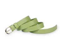 Paski - Pasek damski klasyczny oliwkowy mat 2 cm - miniaturka - grafika 1